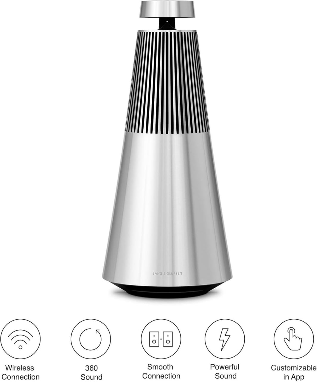 Bang & Olufsen Beosound 2 (3rd Generation) Multiroom Wi-Fi Speaker, Natural Aluminum